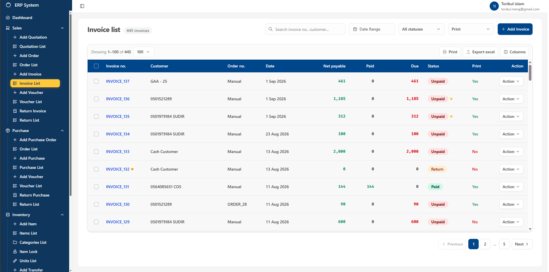Business ERP System screenshot 6